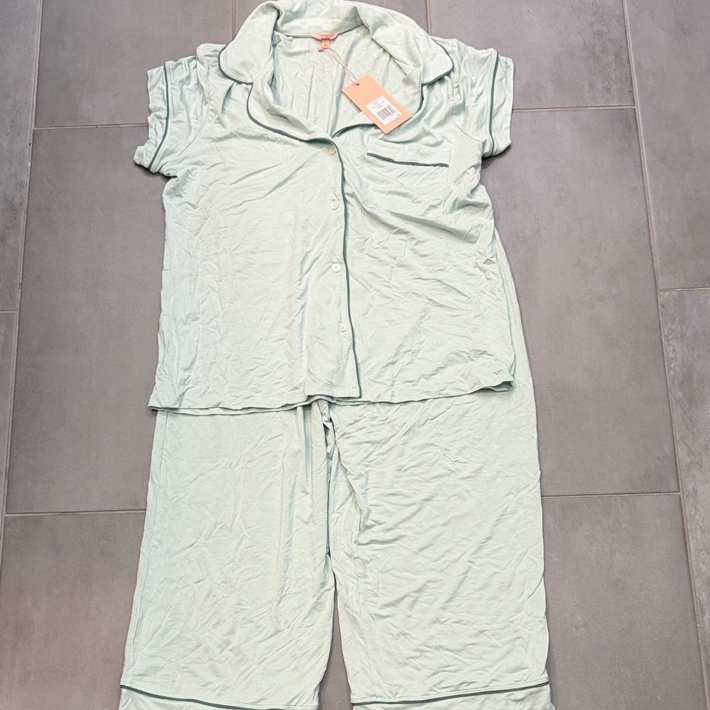 Eberjey Light Green Pajama Set